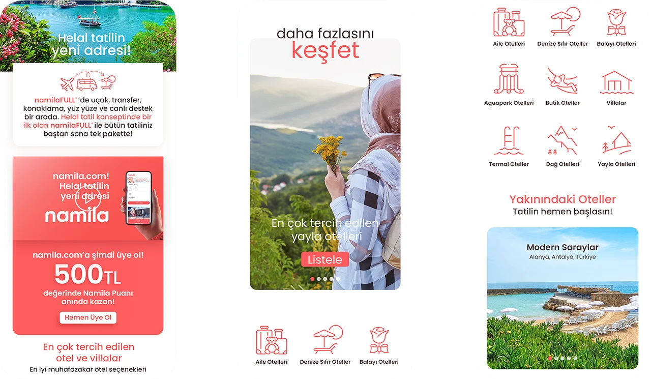 Namila Mobil Ekranlar 2. Satır